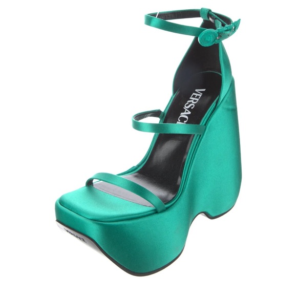 Versace Shoes - Versace platform wedge sandal
